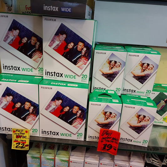 Fuji and Polaroid Instant Film