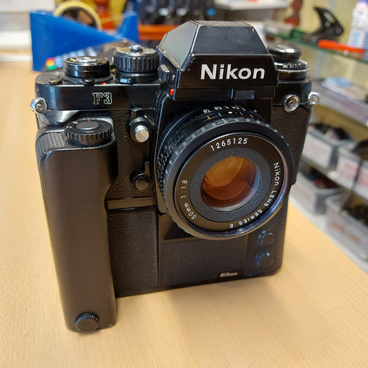 Nikon F3 + 50mm f/1.8 + FREE MD-4 Motordrive